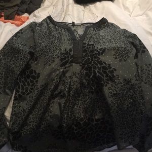 Animal print stitch fix top size medium